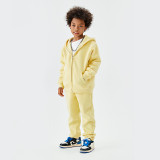 Children's 23AW high-quality 350G plush thick zipper set sweater for boys and girls version 2.0