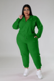 Plus Size Women Clothes 2023 New Hoodie Sport Jogger Set 4XL 5XL Tracksuits Women Casual Hooded Sweatsuits