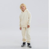 Children's clothing European and American trendy brand 350G plush thick children's hoodie autumn and winter cross-border children's set wholesale