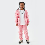 Children's 23AW high-quality 350G plush thick zipper set sweater for boys and girls version 2.0