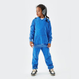 High quality children's clothing, heavyweight 350G terry cotton, washed and used oversize children's set for distribution