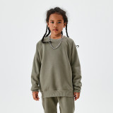 Children's fashion brand autumn and winter 330G fleece oversize thickened and warm children's sweaters factory issued