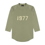 Children's Fashion European and American Spring and Autumn New 1977 Round Neck Loose Letter Children's Long Sleeve T-shirt Boys' T-shirt