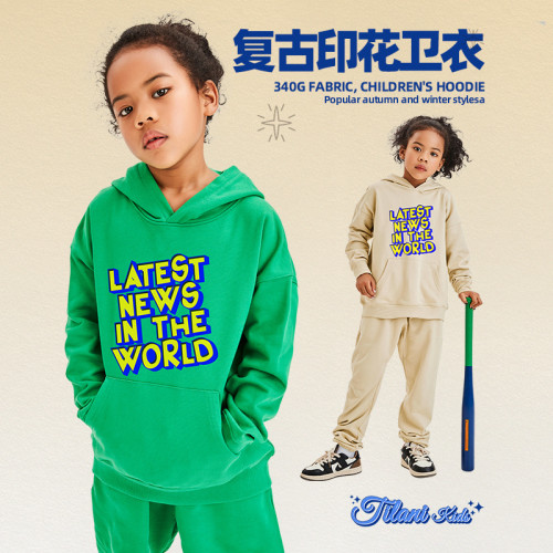 Original children's clothing, European and American trendy brand news in the world printed children's set, one piece for distribution