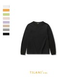 Children's clothing European and American trendy brand 23 year autumn and winter children's and boys' and girls' clothing round neck solid color long sleeved T-shirt base shirt