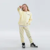 Children's clothing | European and American trendy brand loose 3M letter FOG medium size children's zippered hooded jacket two-piece set