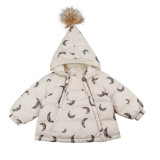 Children's elf hat down jacket 2023 Nordic winter style thickened white duck down for boys and girls' outdoor wear