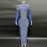 women clothing 2023 sparkling laser diamonds party dresses women evening elegance long dress for evening banquet pageant