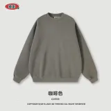 Men's autumn and winter wash plush half high collar men's sweater South Korea China-Chic street silhouette round neck sweater women