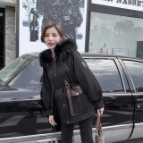 Autumn and Winter New Style Style Overcomes Women's Detachable Real Otter Rabbit Hair Inner Liner Large Fur Collar Fashion Short Fur Coat Women