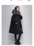 New style style overcomes female detachable otter rabbit fur inner lining raccoon dog fur collar casual work clothes fur coat female