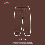 Children's clothing autumn and winter new children's warm plush leggings sports pants for boys, loose pants for big and trendy children