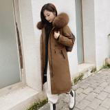 Pai Overcoming Women's Winter New Fox Fur Grass Inner Coat Haining Mid length Paik Coat Detachable