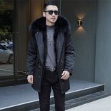 Winter New Casual Style Overcomes Men's Fur Coat Raccoon Fox Fur Inner Tank Detachable Coat Long