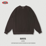 Men's Autumn American Fashion Brand Ox Horn Sleeve Sweater Earth Loose Solid Round Neck Sweater Men's