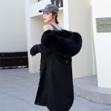 New style style overcomes female fox fur inner lining, autumn and winter fur coat, detachable medium length women's coat