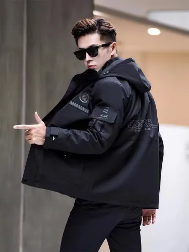 New Men's Pie Overcomes Detachable Rex Rabbit Hair Inner Liner Leather Fur Integrated Casual Short Fur Coat for Men