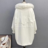 Haining New Style Style Overcomes Female Otter Rabbit Hair Inner Liner Detachable Big Fox Fur Collar Fashion Fur Coat Women's Coat