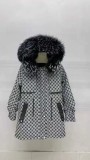 New style style overcomes female detachable otter rabbit fur inner lining, white raccoon fur collar, fashionable mid length fur coat, female