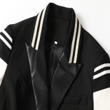 New Autumn Women's Slim Coat Suit Mature Temperament European and American Slim Fit Suit Women's Cotton