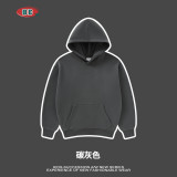 Trendy brand children's clothing autumn and winter dopamine solid color heavyweight fleece children's suit top, middle and large children's hoodie