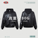 Men's autumn and winter American retro motorcycle leather jacket Vintage loose trendy brand leather jacket for men