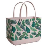Cross border women's handbag, colorful printed waterproof hole bag, beach bag, storage bag, lightweight shopping basket