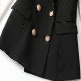 New Autumn Women's Slim Coat Suit Mature Temperament European and American Slim Fit Suit Women's Cotton