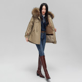 Winter New Popular Fox Fur Grass Pie Overcoming Coat Female Otter Rabbit Fur Inner Bladder Fur One Piece Coat