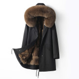 Pai Overcomes Women's Fur Integrated Autumn and Winter New Fox Fur Inner Tank Detachable Fur Coat for Young Women