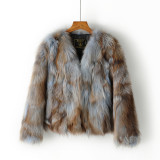 Finland imported Kanmao Fox Fur Grass Coat Women's Winter Short Fur Fashion Slim Young Style