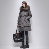 Haining Pai Overcomes Women's Winter New Youth Rex Rabbit Hair Inner Liner Detachable Fur Coat Hooded