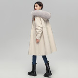 Winter Hot Fox Hair Pie Overcomes Female Otter Rabbit Hair Inner Tank Detachable Fur Coat Female Long Coat