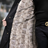 Parker suit men's detachable mink fur inner liner Nick suit medium length mink fur coat fur coat fox fur collar