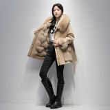 Pai Overcomes Women's New Popular Winter Fox Fur Inner Tank Detachable Fur Coat Mid length Young Style