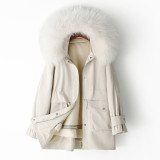 Fur Pie Overcomes Women's Winter New Rex Rabbit Hair Inner Liner High end Large Brand Mid length Thickened Korean Edition Coat