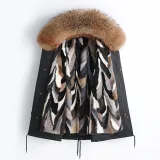 Mink Fur Inner Gall Pie Overcomes Women's Detachable Fur Coat Mid length Coat New Youth Style