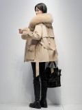 Pai Overcomes Women's New Popular Winter Fox Fur Inner Tank Detachable Fur Coat Mid length Young Style