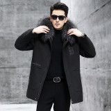 Pai Overcomes Men's Winter New Green Root Mink Mink Fur Inner Tank Detachable Mink Coat Fur Coat Men's