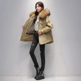Pai Overcomes Women's Winter Popular Rex Rabbit Fur Inner Liner Detachable Fur Integrated Fur Coat Women's Mid length