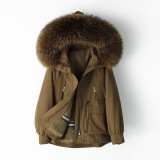 Small Pie Overcomes Women's Winter New Fur Coat Women's Rex Rabbit Hair Inner Liner Detachable Young Style