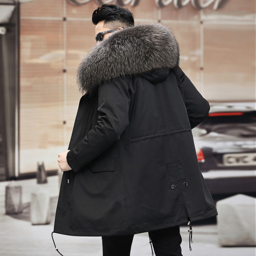 Haining Pai Overcomes Men's Whole Sable, Mink Fur, Inner Liner, Middle and Young Men's Nick Clothing, Coat and Coat, Detachable