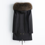 Haining Autumn and Winter Men's Hot selling Fur Coat Pi Overcomes Men's Fox Fur Inner Tank Detachable Pik Coat