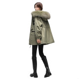 Haining Pai Overcomes Women's Autumn and Winter Popular Rex Rabbit Hair Inner Liner Detachable Young Fashion Fur Coat