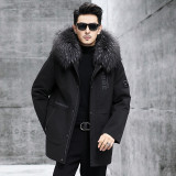 Pai Overcomes Men's Winter New Green Root Mink Mink Fur Inner Tank Detachable Mink Coat Fur Coat Men's