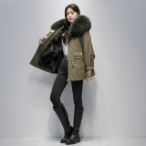 Fox Hair Pie Overcomes Female Detachable Inner Tank Winter New Fur Coat Female Small and Young Style