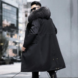 Fox Fur Inner Tank Detachable Pai Overcomes Men's Winter New Fur Coat Nick Suit Mid length Coat