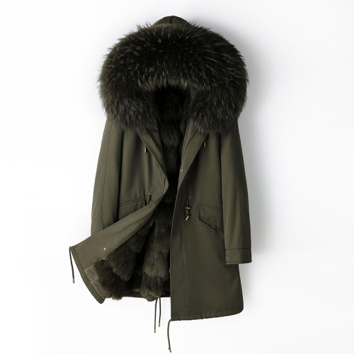 Pai Overcomes Women's Winter New Fox Fur Inner Liner Detachable Youth Coat Fur Coat Haining