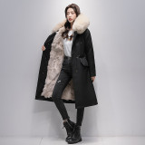 Haining Pai Overcomes Women's New Popular Winter Mid length Detachable Tank Fox Fur Grass Coat