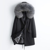 Pai Overcomes Winter's New Popular Fox Fur Inner Liner Detachable Star Your Fur Coat Medium Long